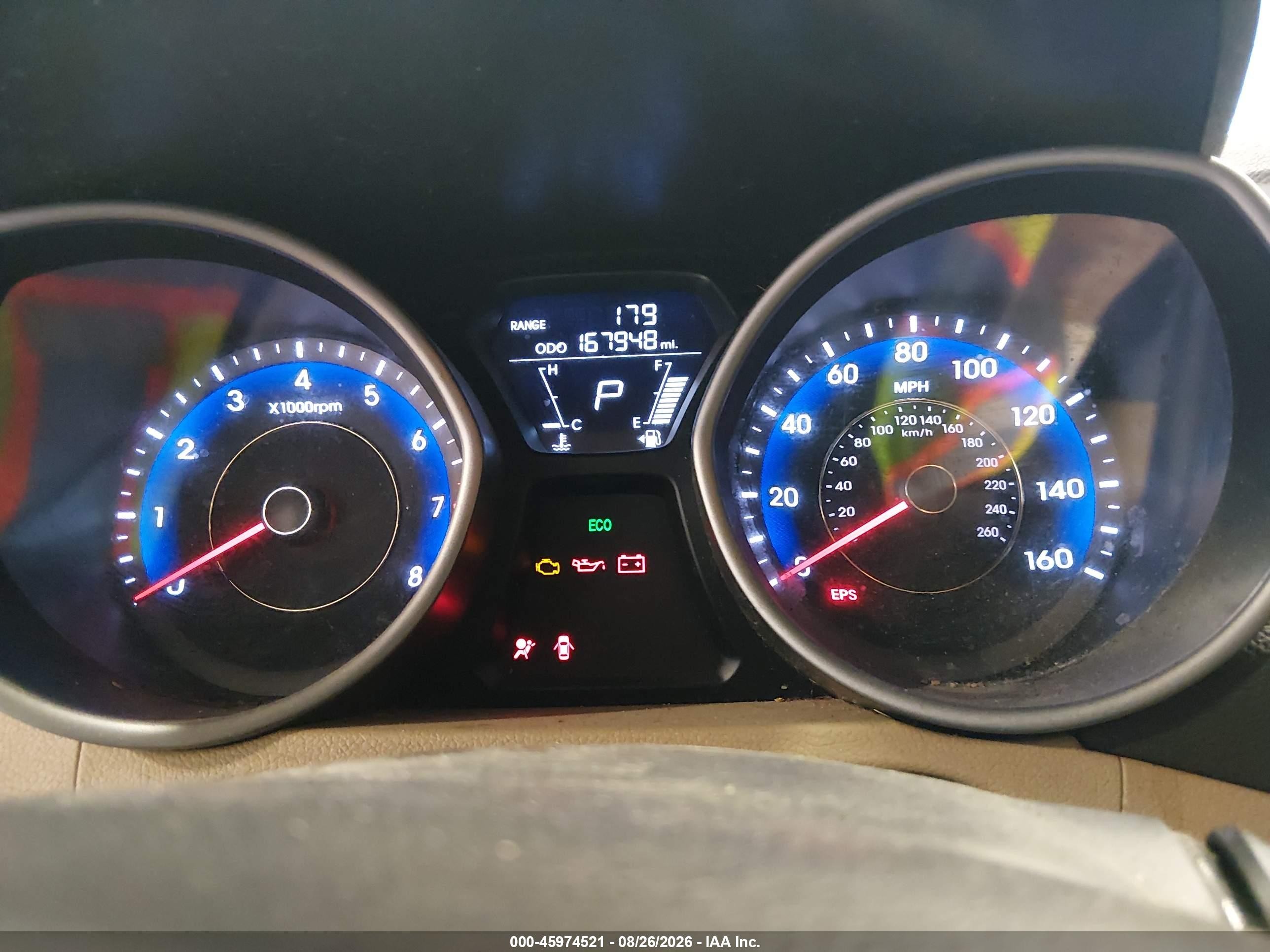 2013 Hyundai Elantra Gls Blue vin: KMHDH4AE0DU684893
