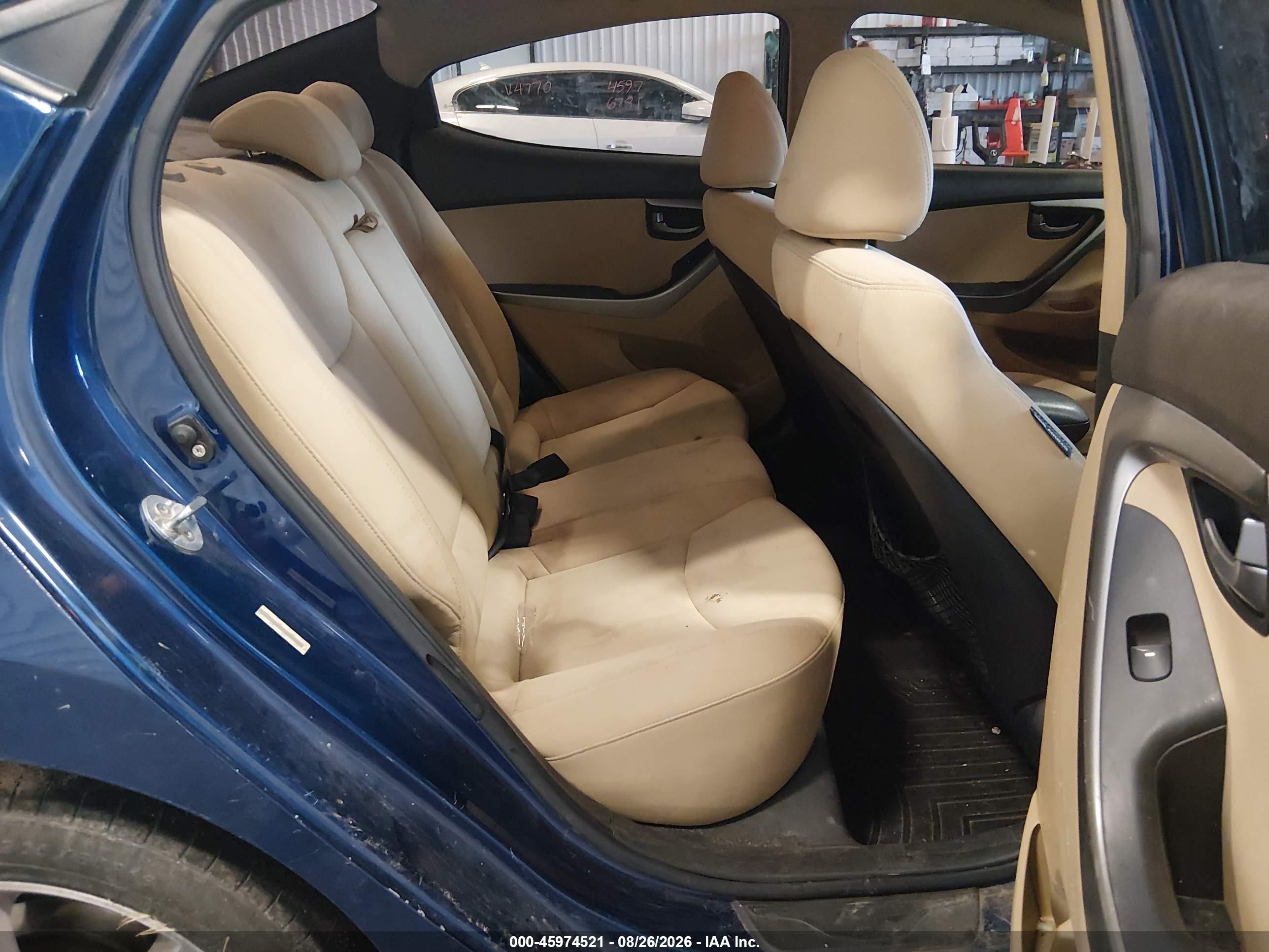 2013 Hyundai Elantra Gls Blue vin: KMHDH4AE0DU684893