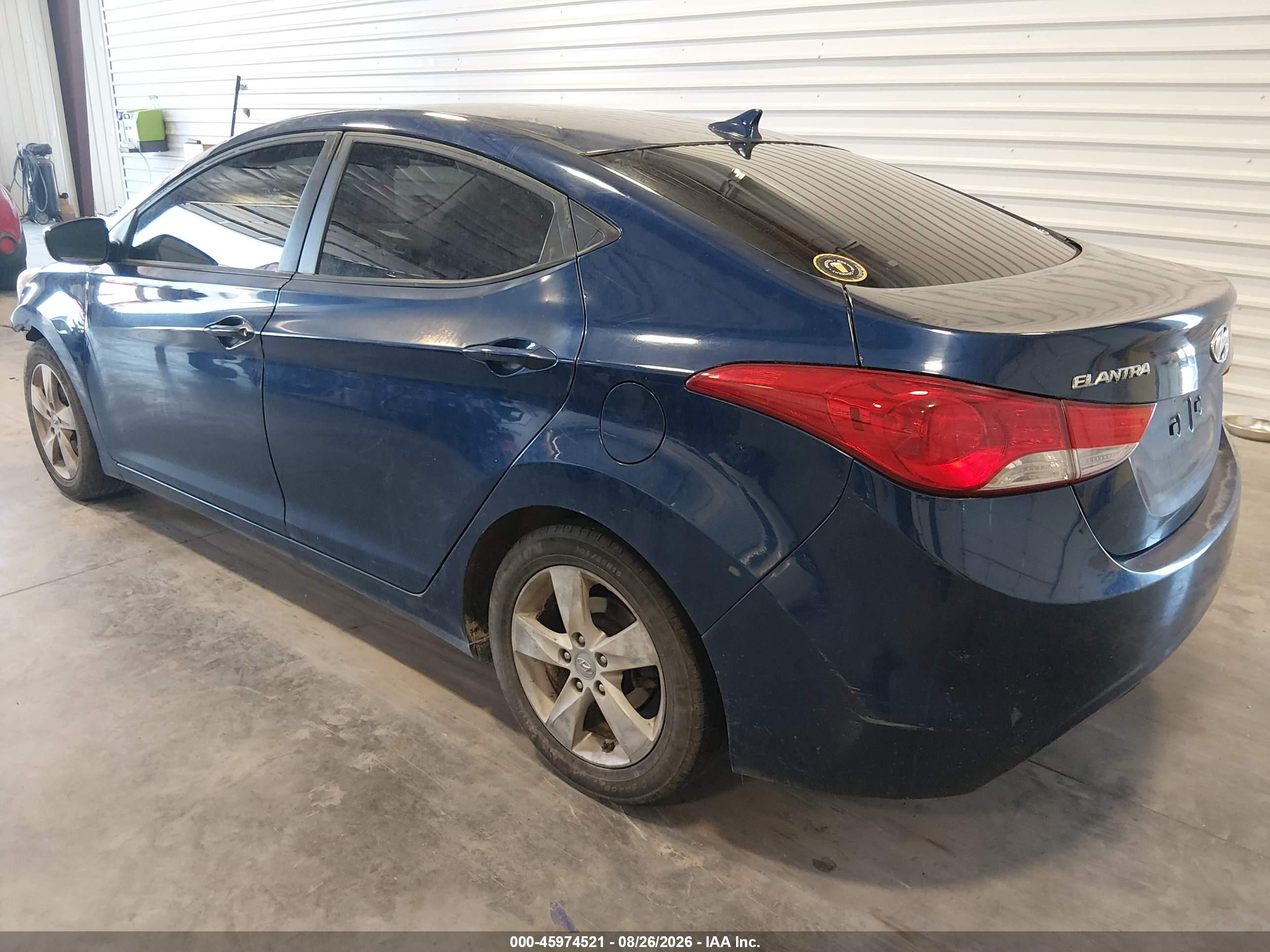 2013 Hyundai Elantra Gls Blue vin: KMHDH4AE0DU684893