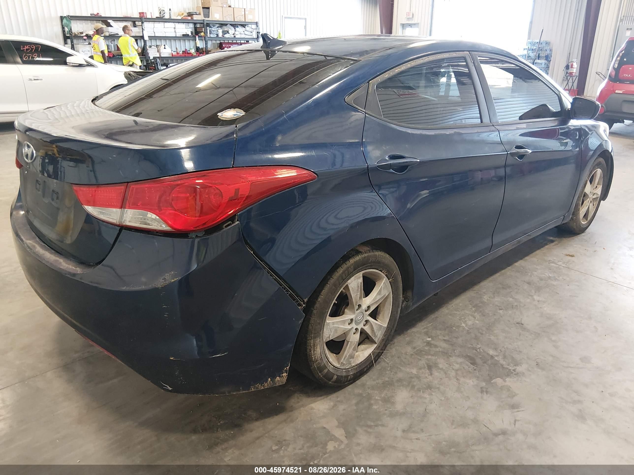 2013 Hyundai Elantra Gls Blue vin: KMHDH4AE0DU684893