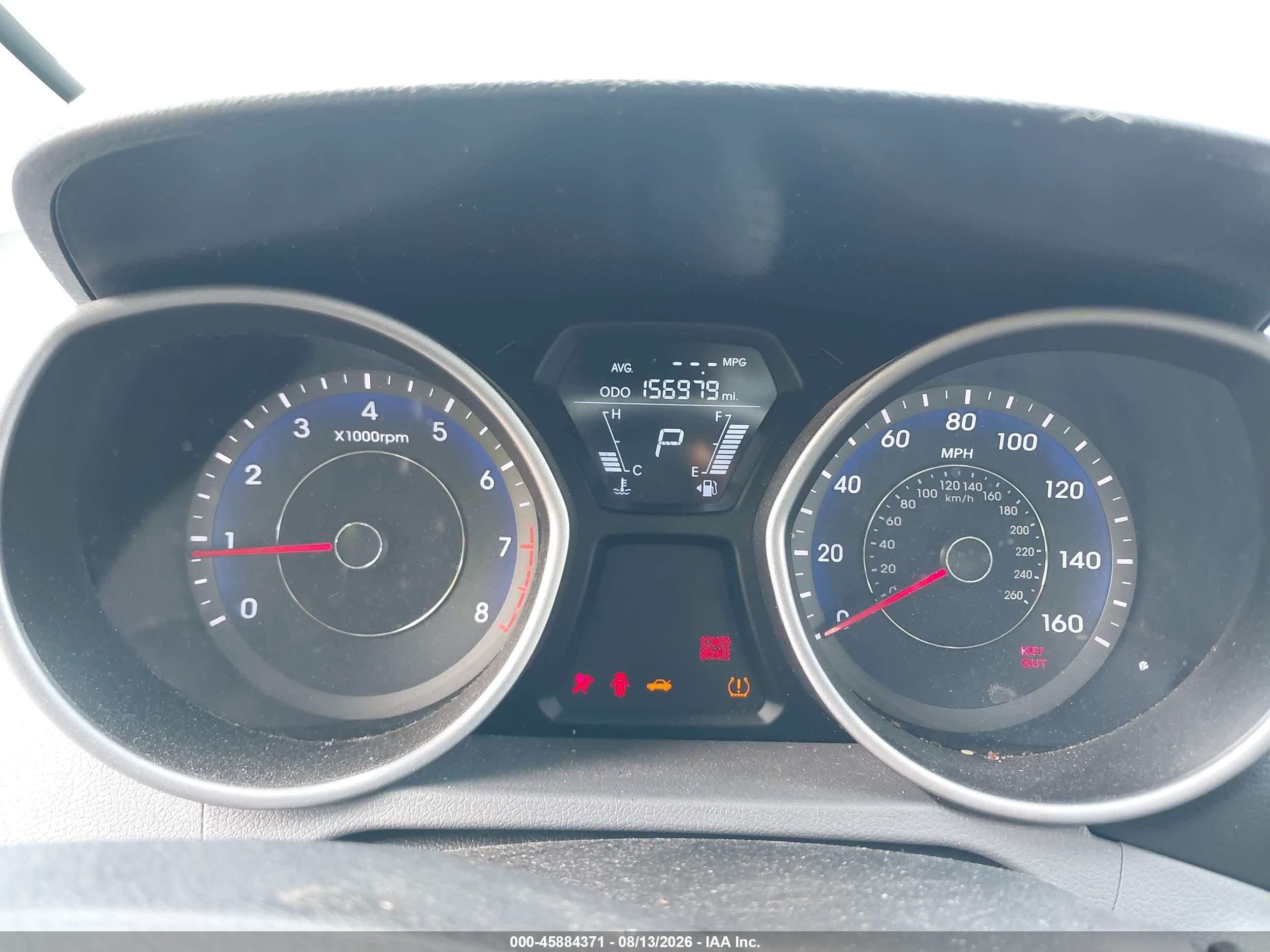 2013 Hyundai Elantra Limited Gray vin: KMHDH4AE0DU689477