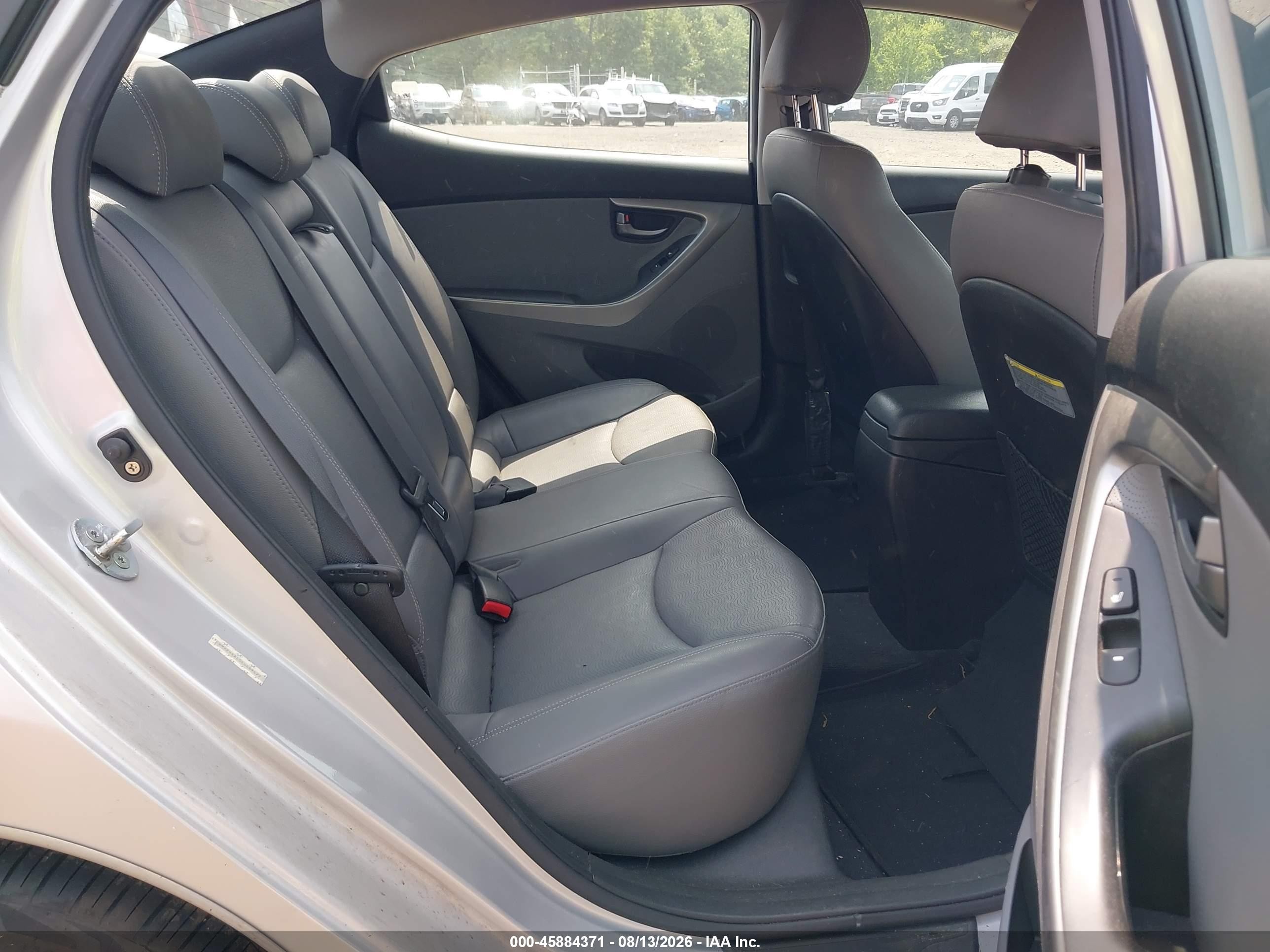 2013 Hyundai Elantra Limited Gray vin: KMHDH4AE0DU689477