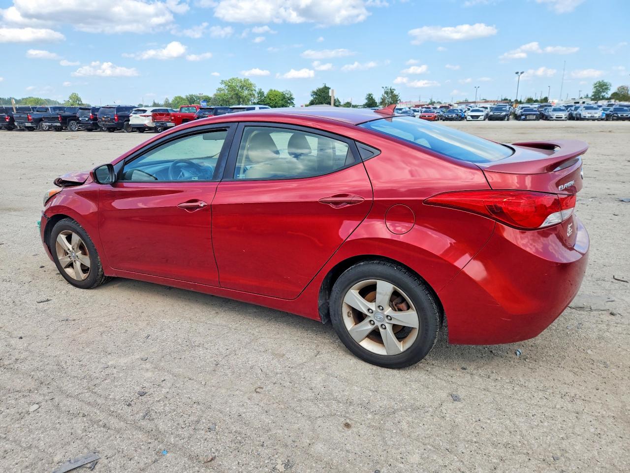 2013 Hyundai Elantra Gls Red vin: KMHDH4AE0DU714393