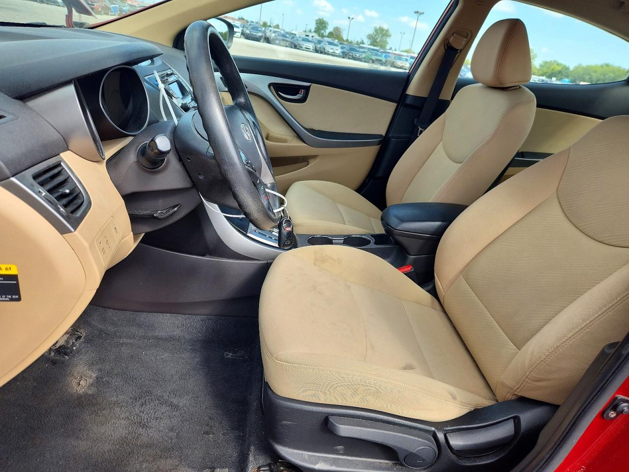 2013 Hyundai Elantra Gls Red vin: KMHDH4AE0DU714393