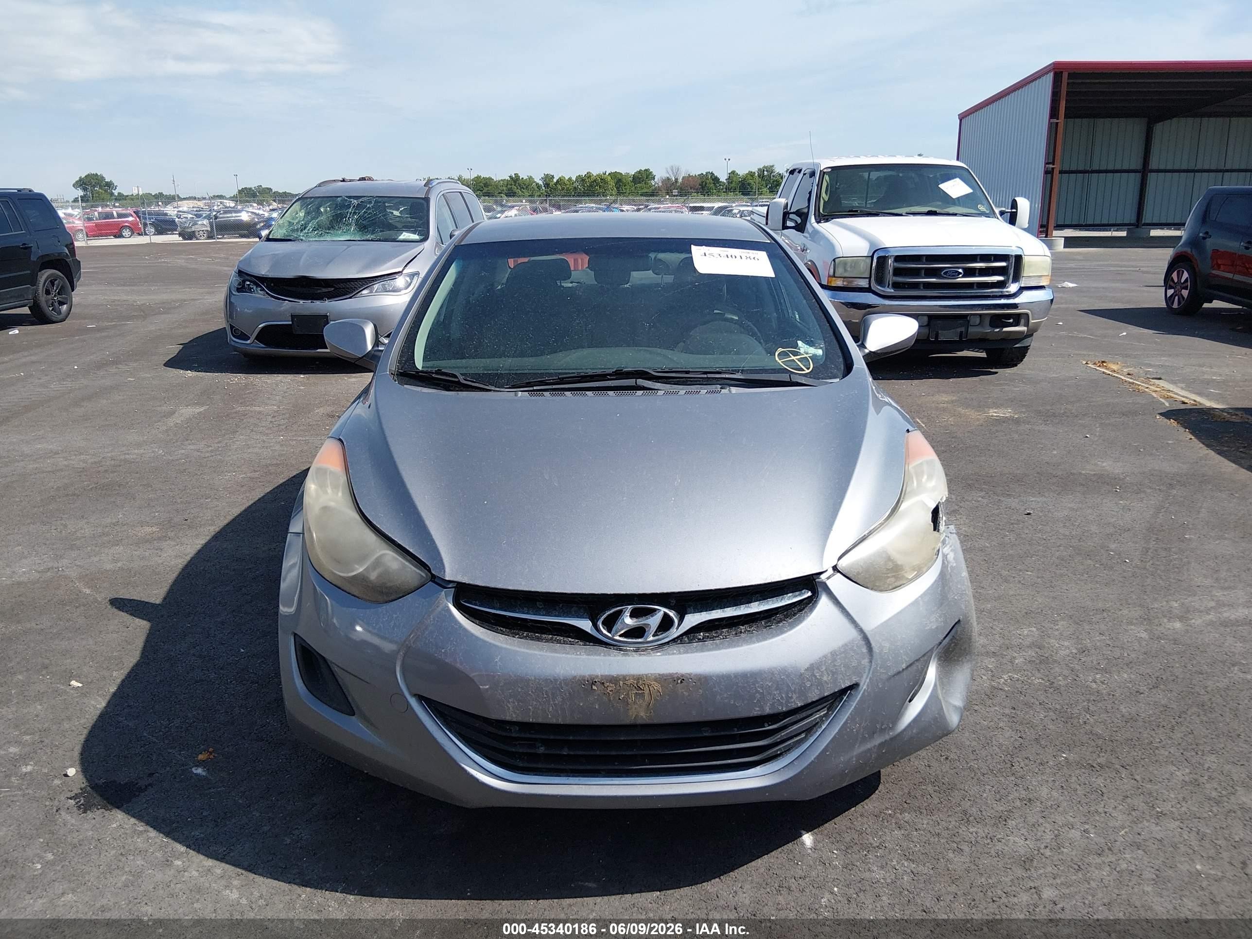 2013 Hyundai Elantra Gls Gray vin: KMHDH4AE0DU719092