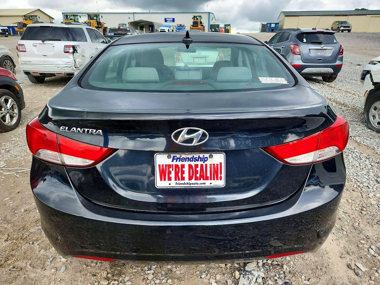 2013 Hyundai Elantra Gls Black vin: KMHDH4AE0DU743912