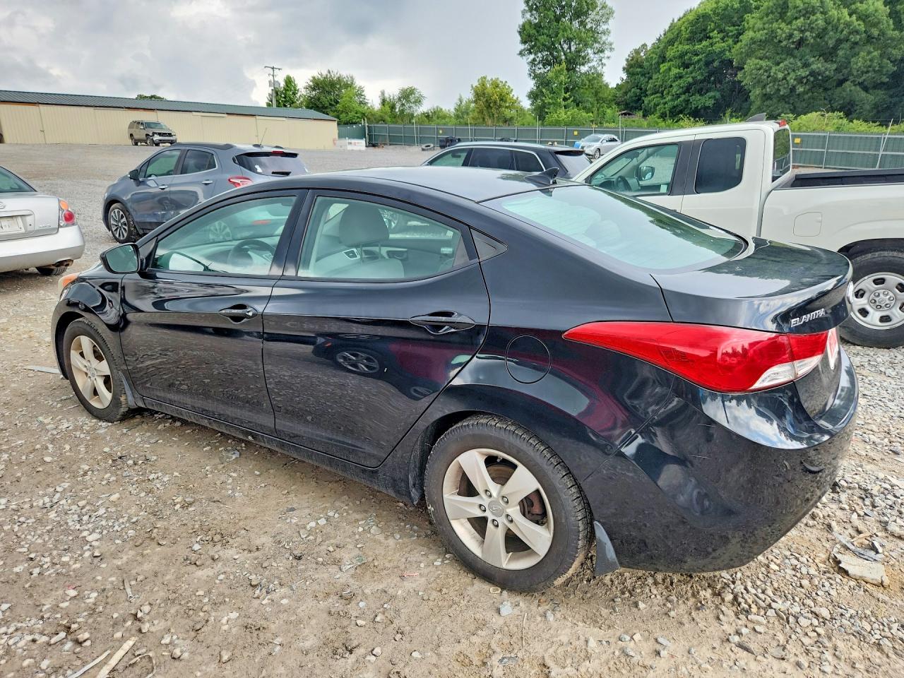 2013 Hyundai Elantra Gls Black vin: KMHDH4AE0DU743912