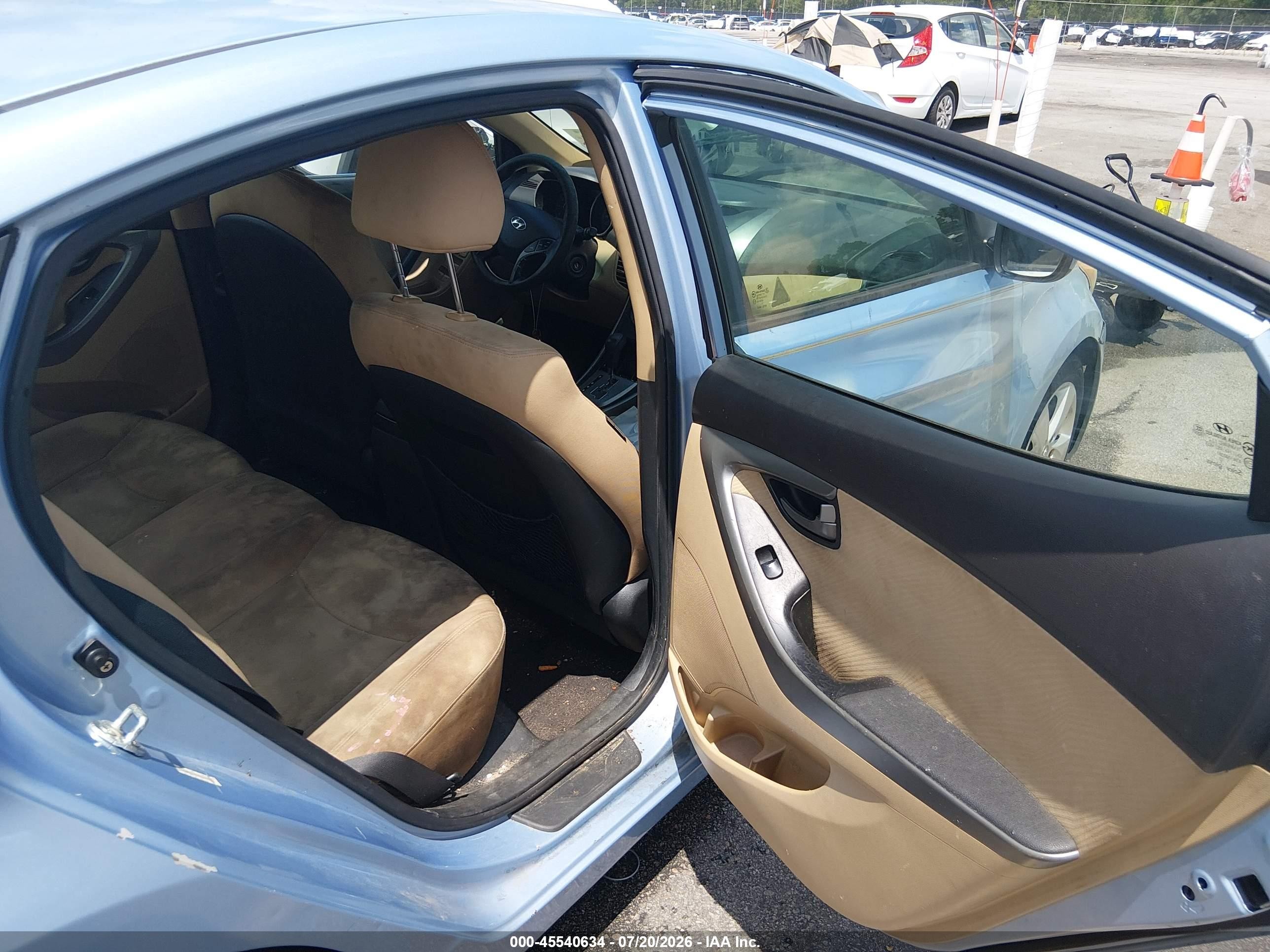 2013 Hyundai Elantra Gls Blue vin: KMHDH4AE0DU751945