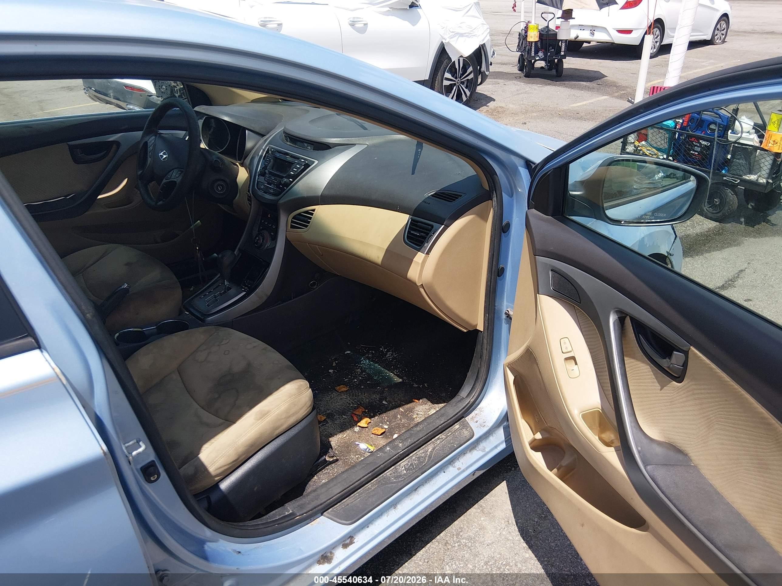 2013 Hyundai Elantra Gls Blue vin: KMHDH4AE0DU751945