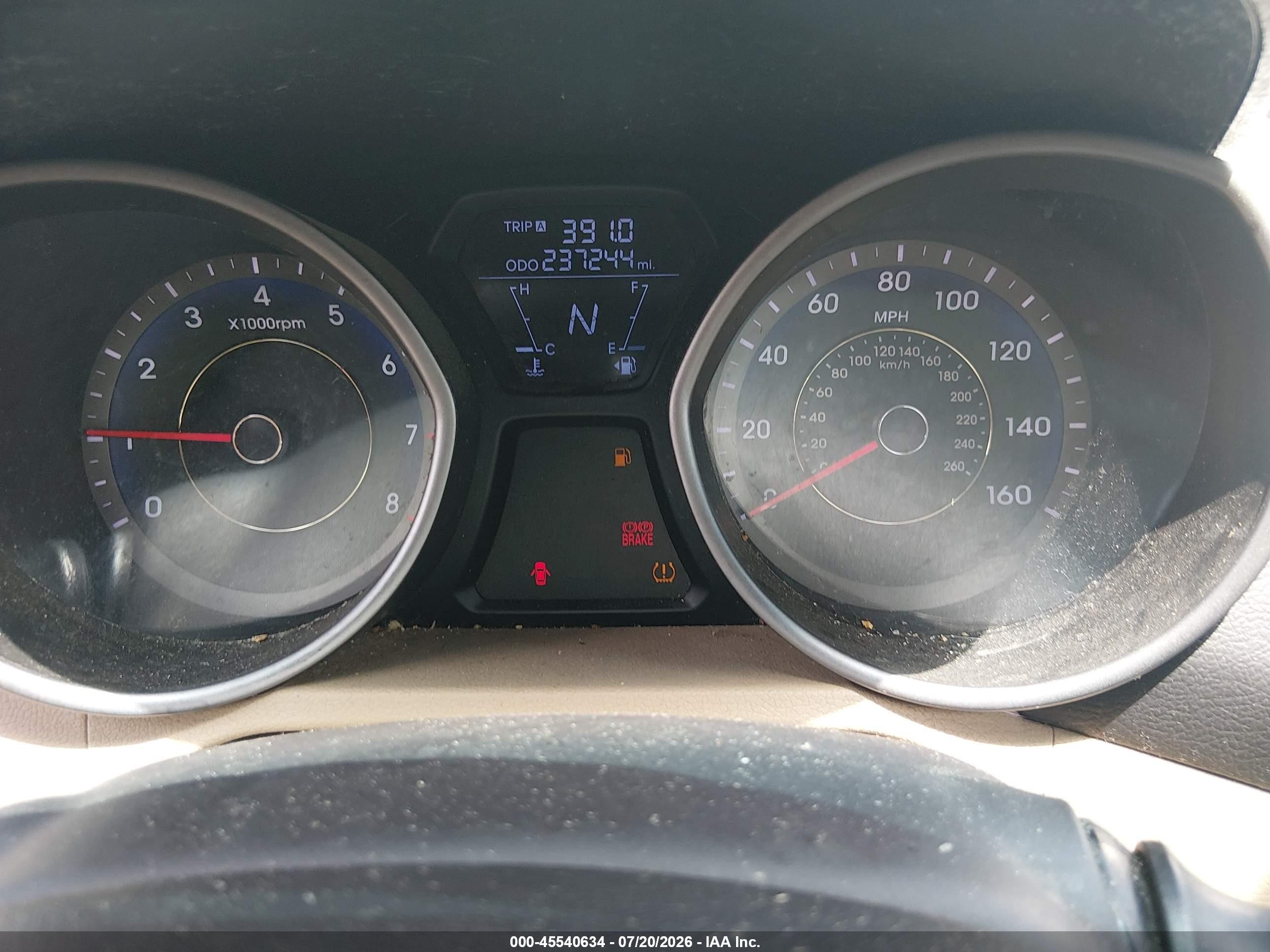 2013 Hyundai Elantra Gls Blue vin: KMHDH4AE0DU751945