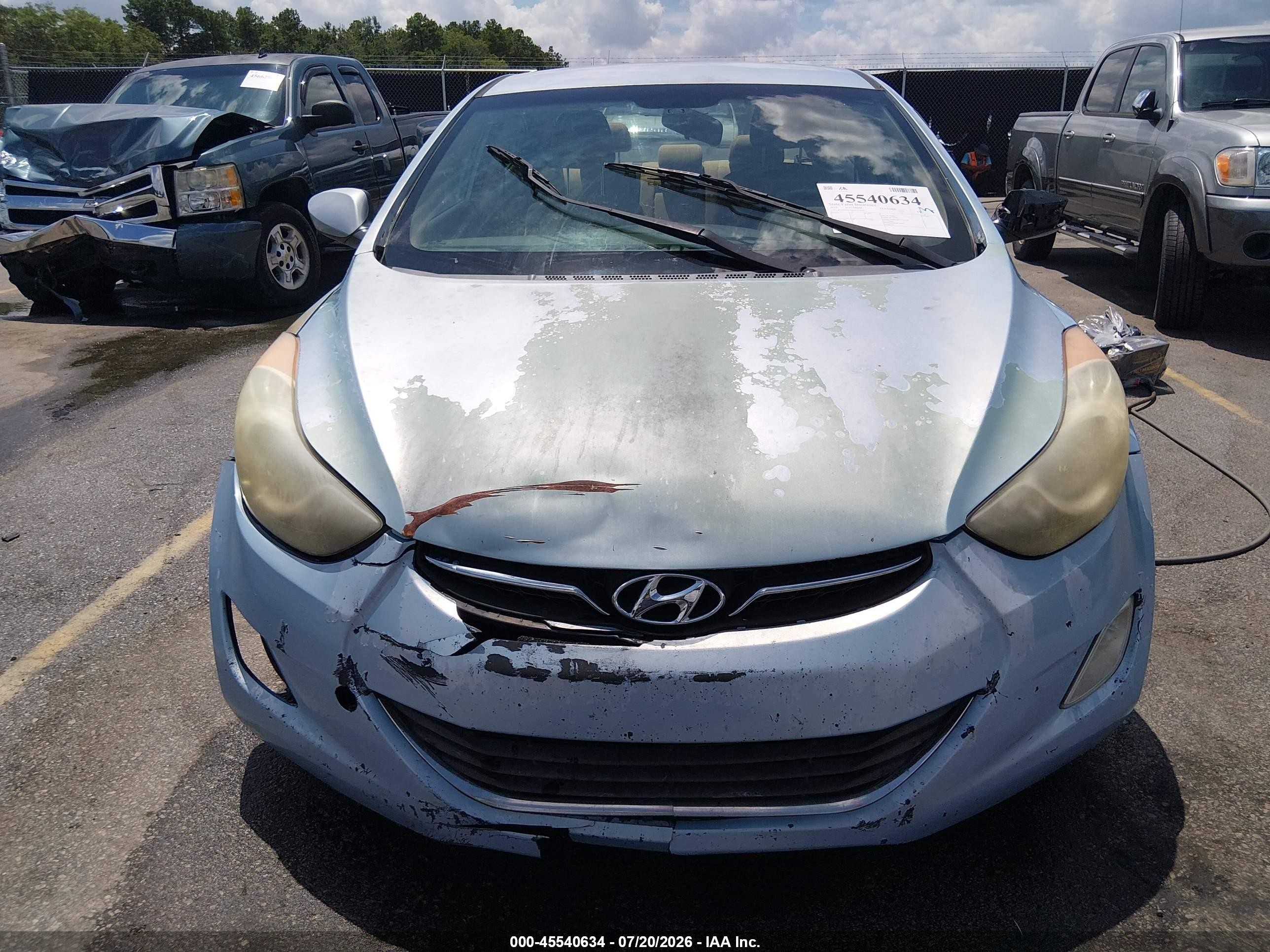 2013 Hyundai Elantra Gls Blue vin: KMHDH4AE0DU751945