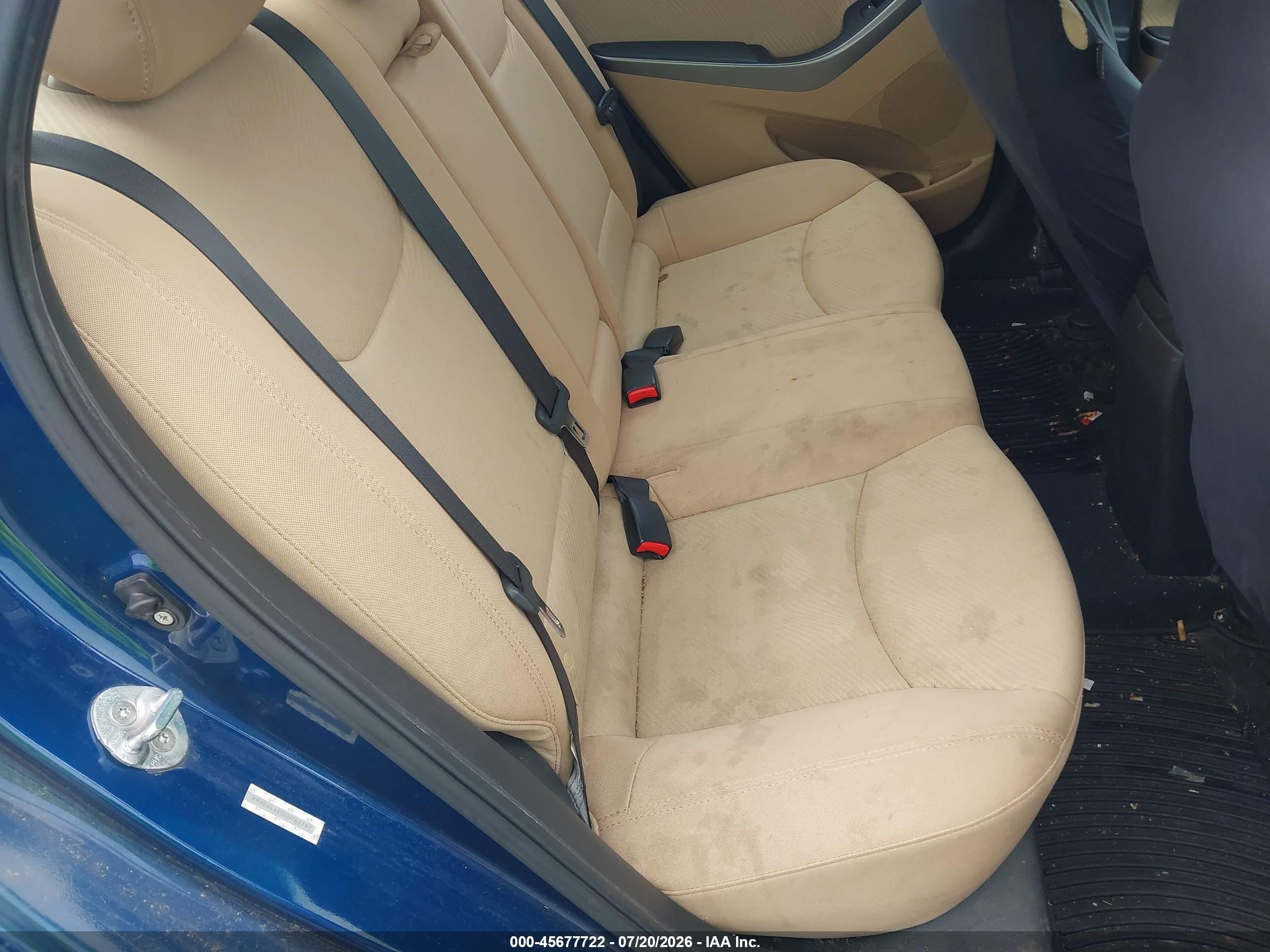 2013 Hyundai Elantra Gls Blue vin: KMHDH4AE0DU762797