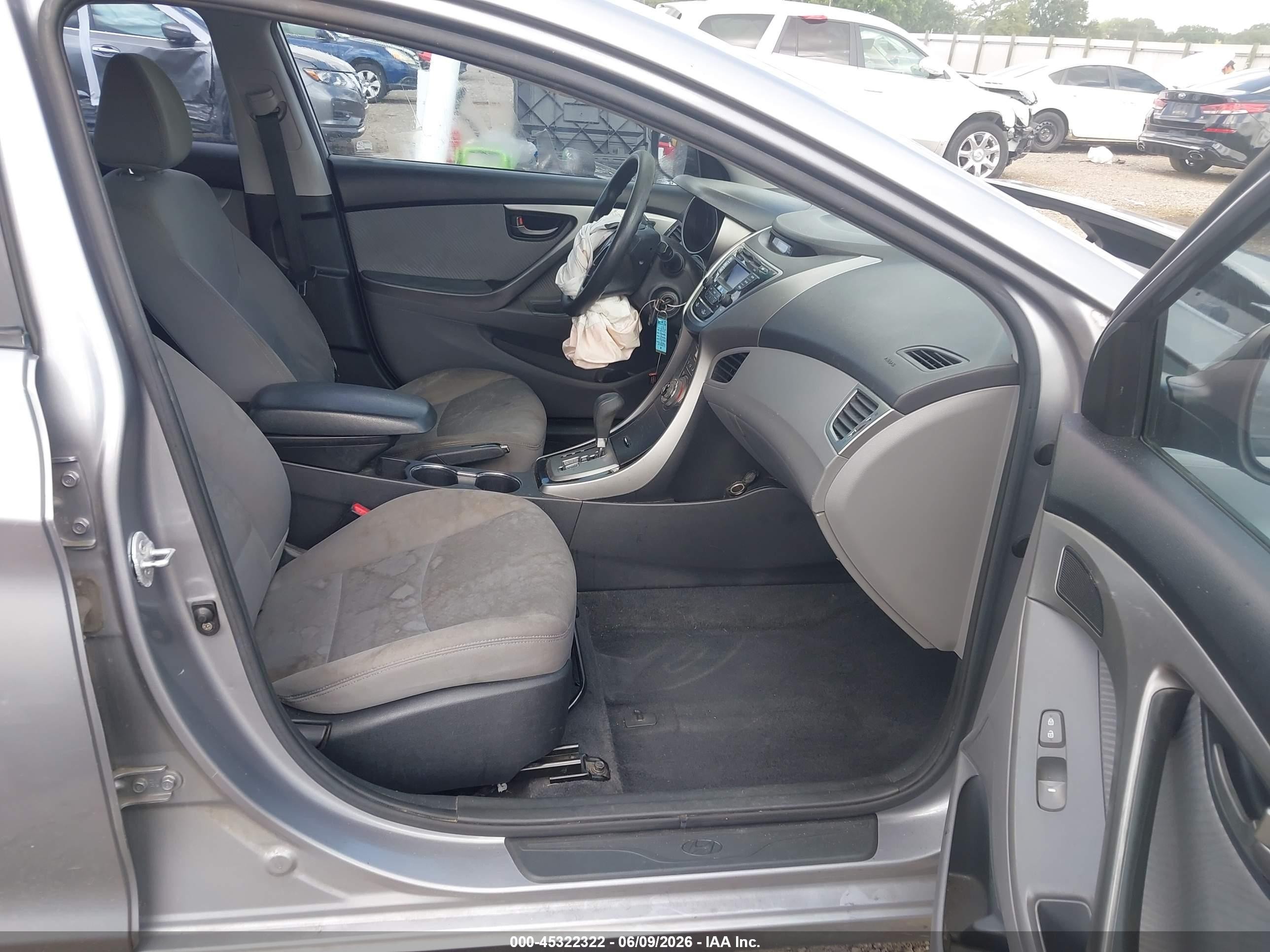 2013 Hyundai Elantra Gls Gray vin: KMHDH4AE0DU773752