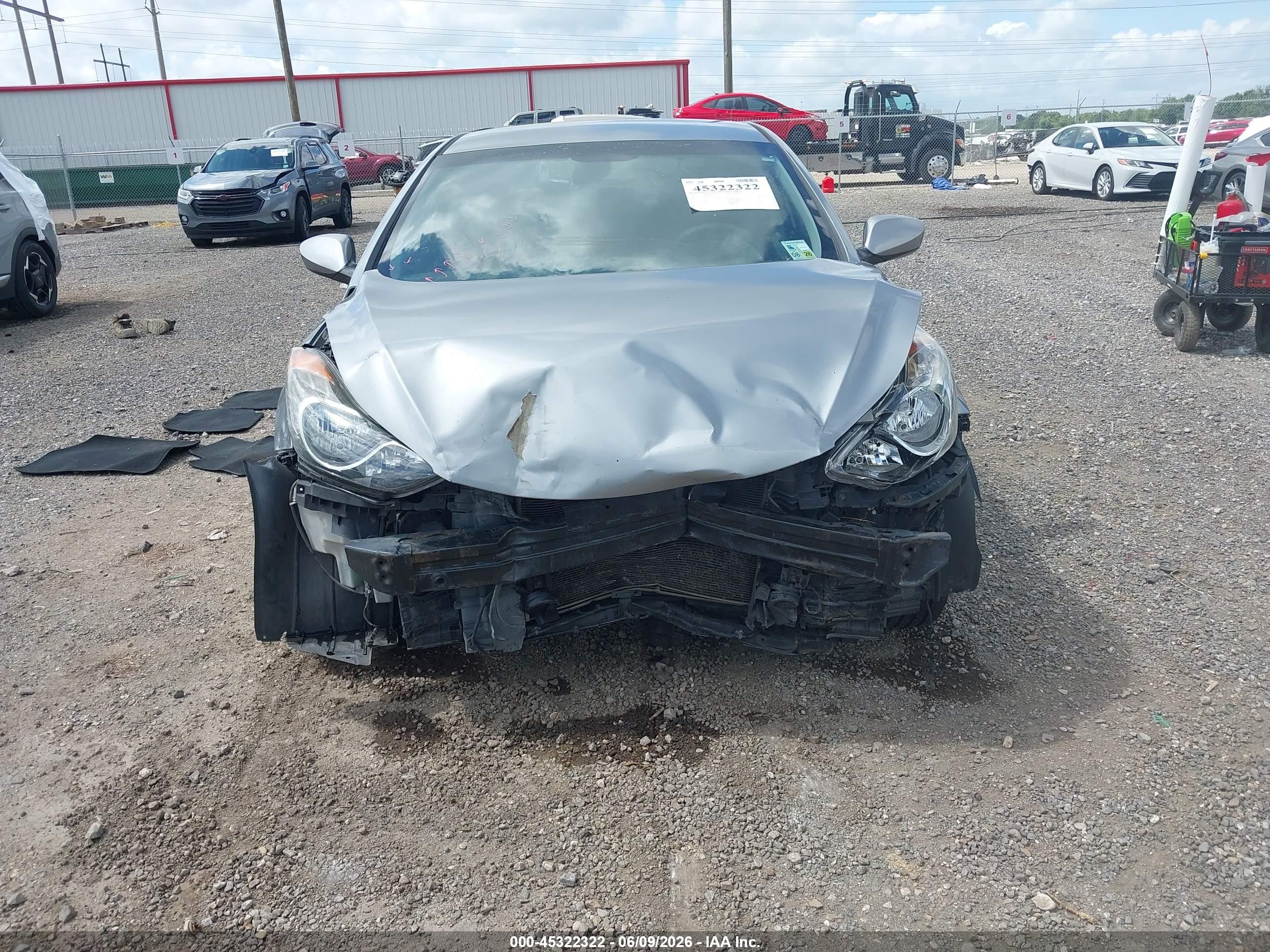 2013 Hyundai Elantra Gls Gray vin: KMHDH4AE0DU773752