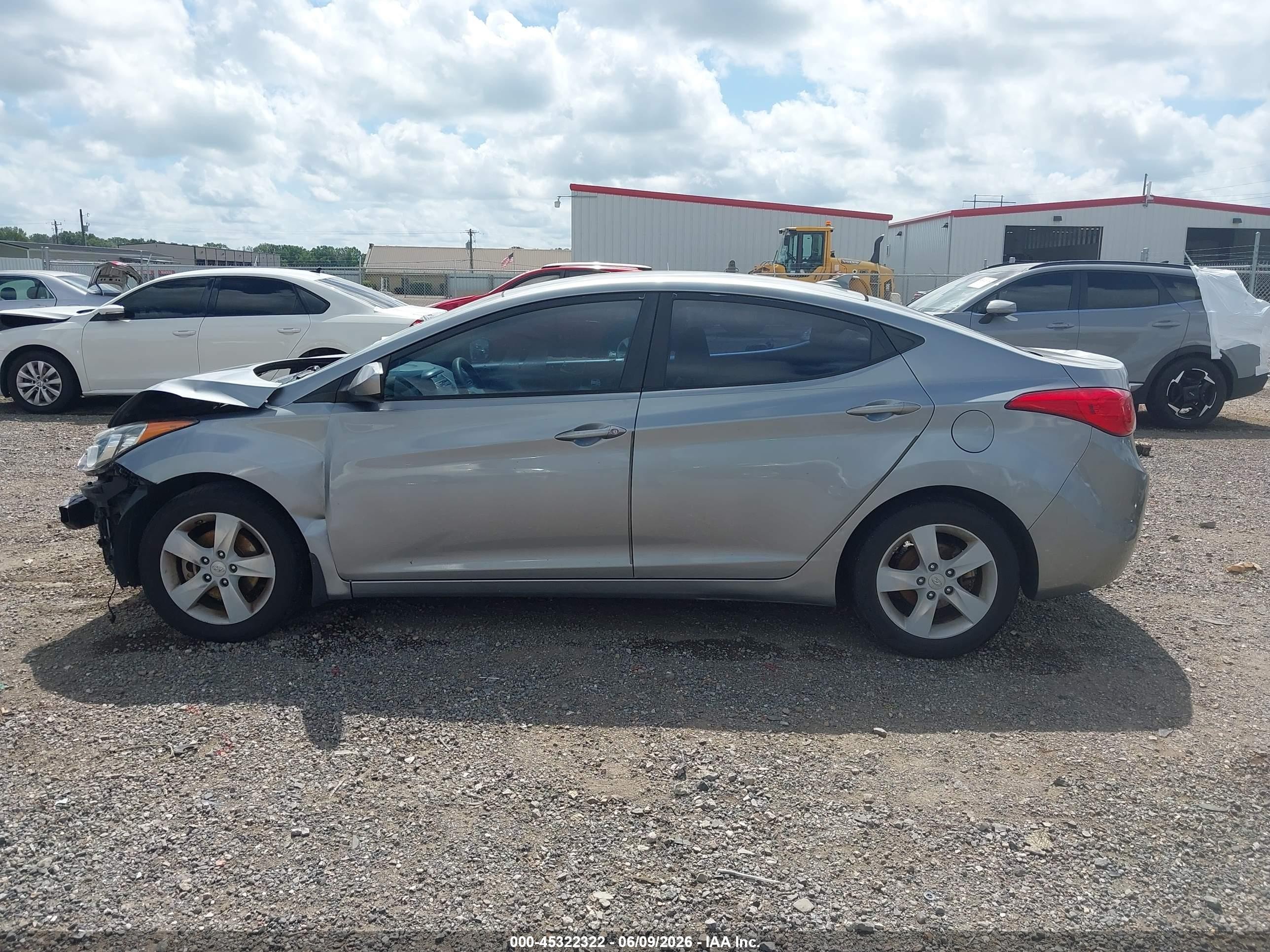 2013 Hyundai Elantra Gls Gray vin: KMHDH4AE0DU773752