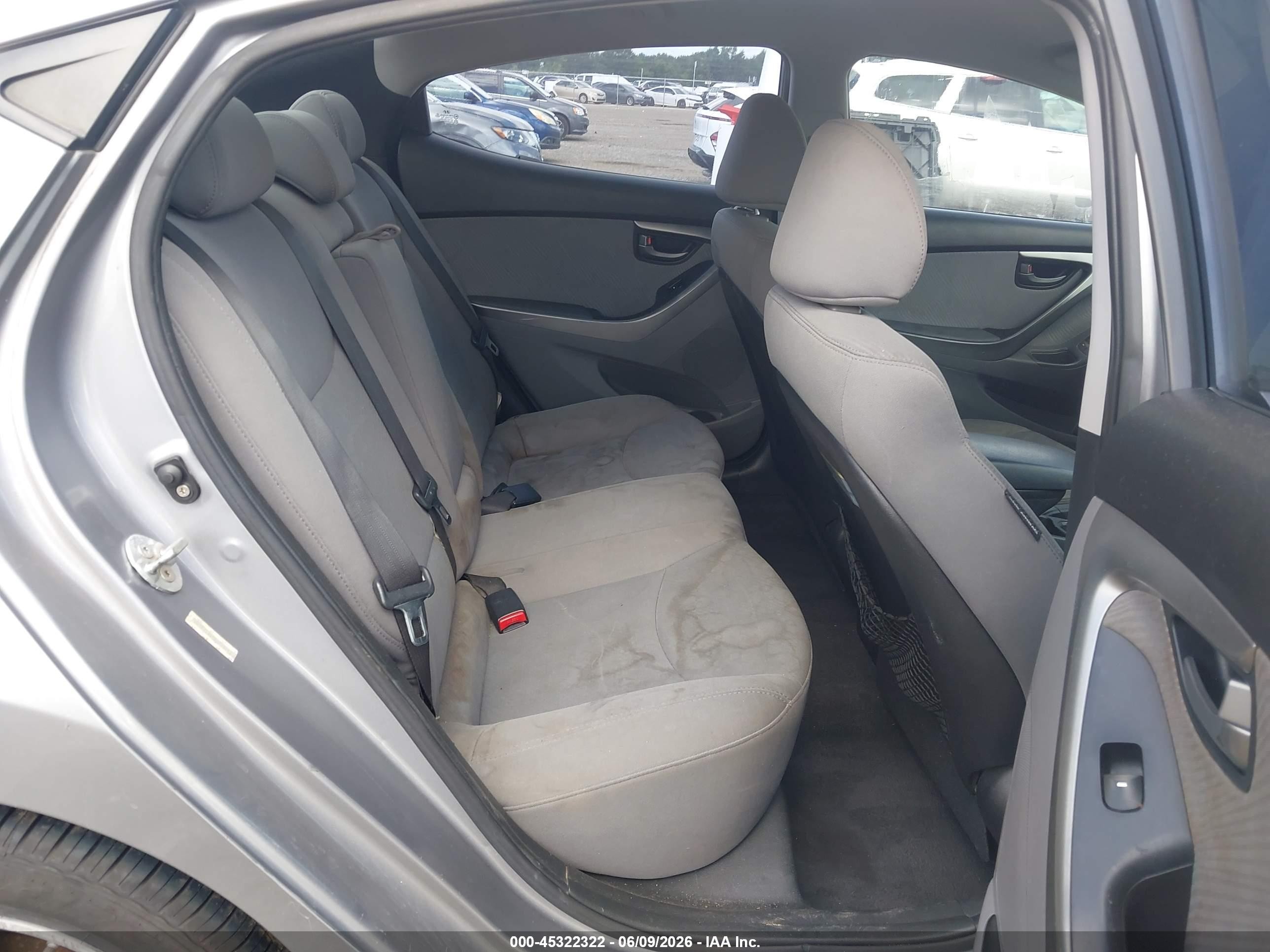 2013 Hyundai Elantra Gls Gray vin: KMHDH4AE0DU773752