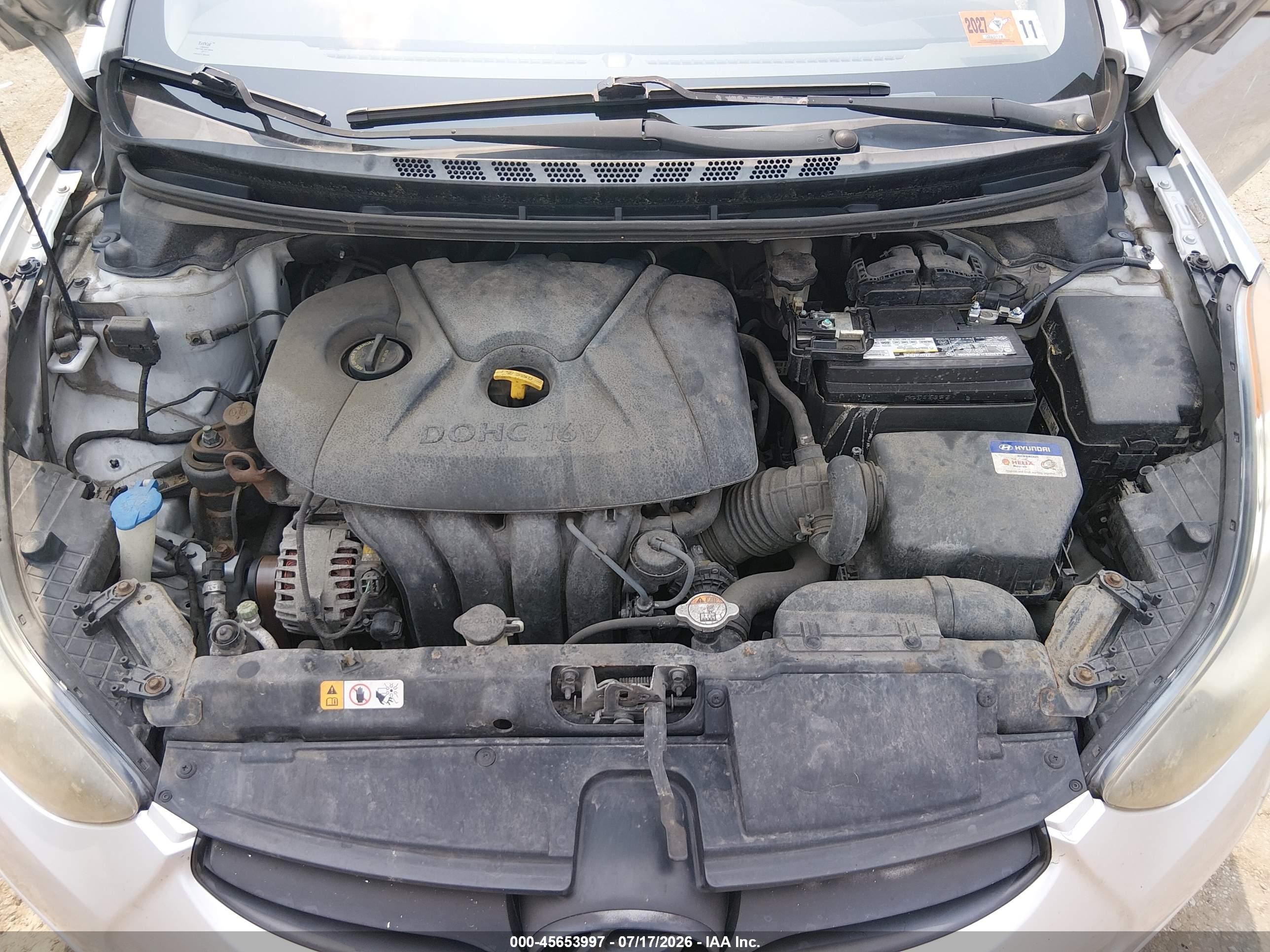 2013 Hyundai Elantra Gls Серебряный vin: KMHDH4AE0DU795864