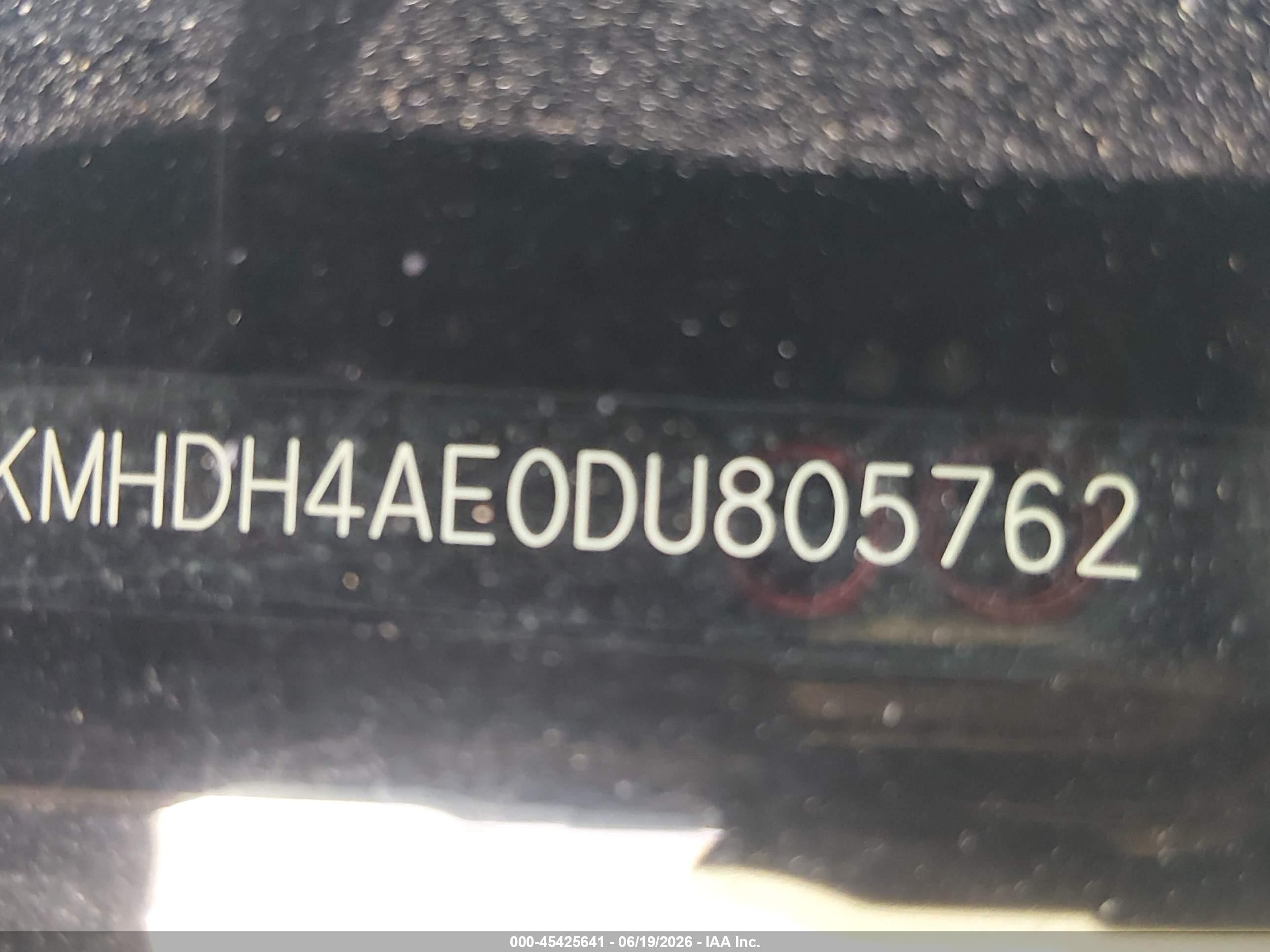 2013 Hyundai Elantra Limited Black vin: KMHDH4AE0DU805762