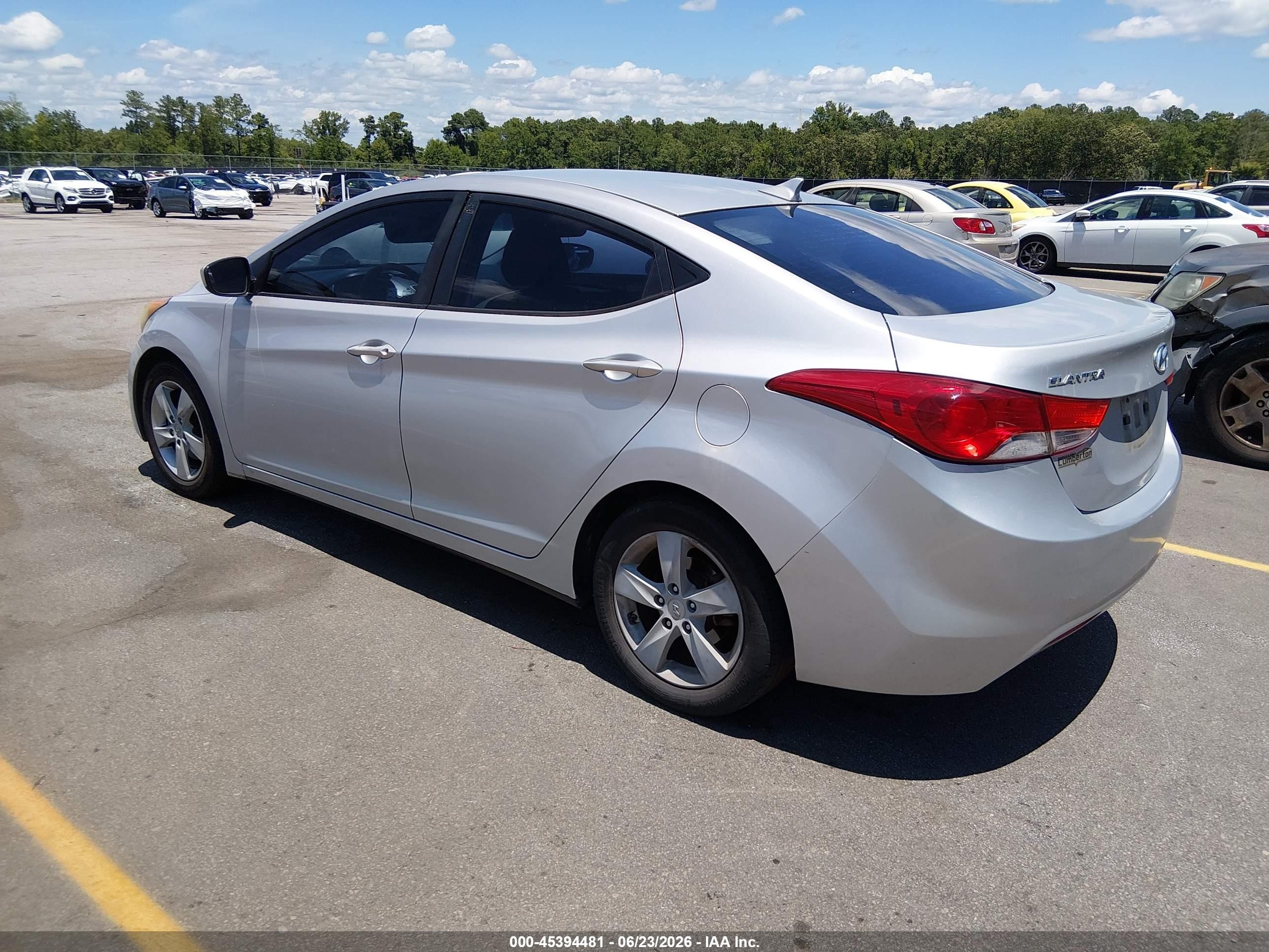 2013 Hyundai Elantra Gls Silver vin: KMHDH4AE0DU814316