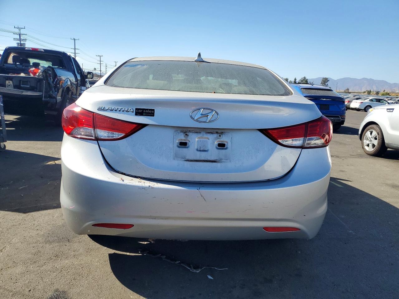 2013 Hyundai Elantra Gls Silver vin: KMHDH4AE0DU822058