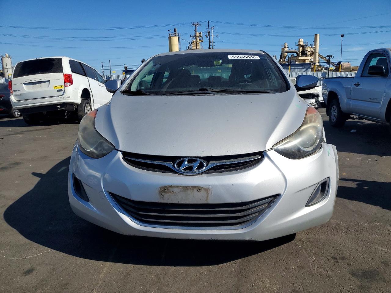 2013 Hyundai Elantra Gls Silver vin: KMHDH4AE0DU822058
