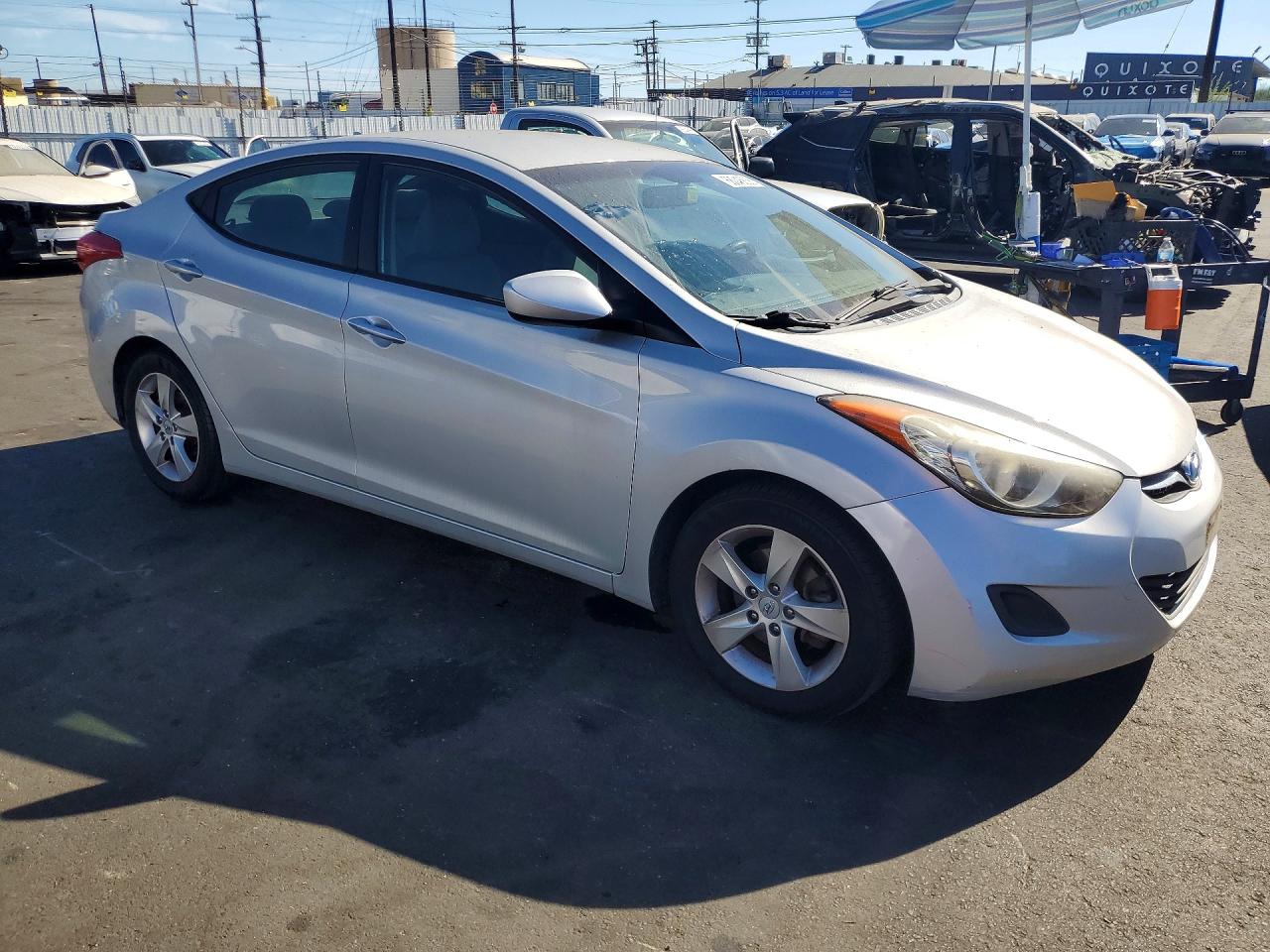 2013 Hyundai Elantra Gls Silver vin: KMHDH4AE0DU822058