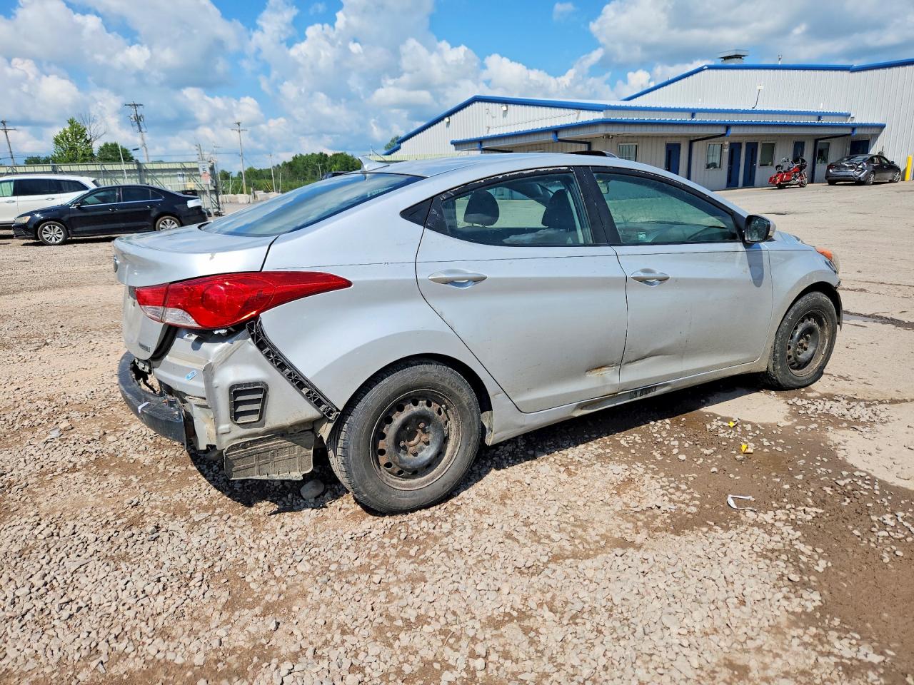 2013 Hyundai Elantra Limited Silver vin: KMHDH4AE0DU842178
