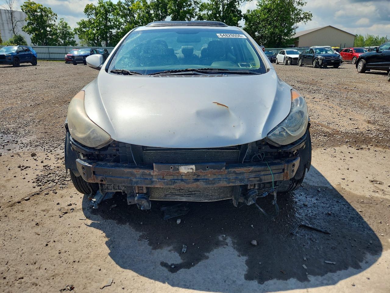2013 Hyundai Elantra Limited Silver vin: KMHDH4AE0DU842178
