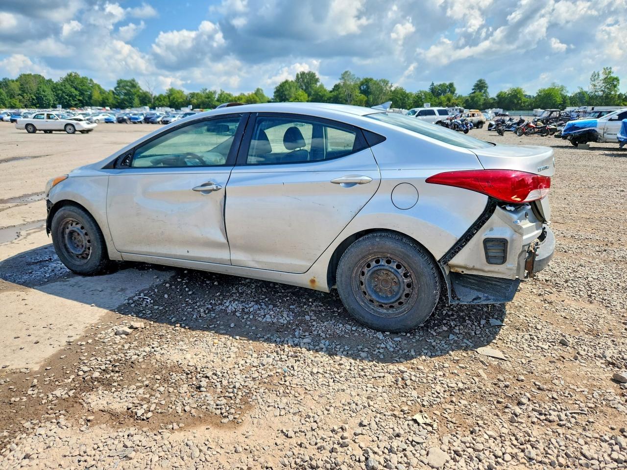2013 Hyundai Elantra Limited Silver vin: KMHDH4AE0DU842178