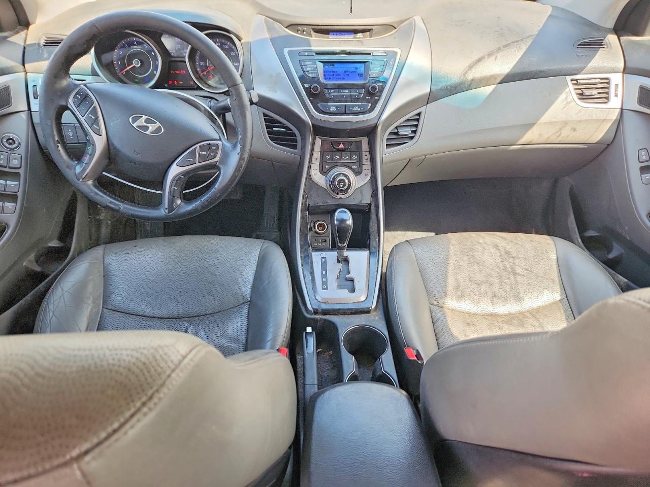 2013 Hyundai Elantra Limited Silver vin: KMHDH4AE0DU842178