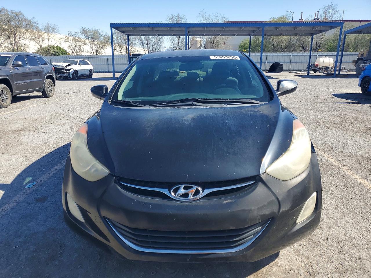 2013 Hyundai Elantra Gls Black vin: KMHDH4AE0DU851947