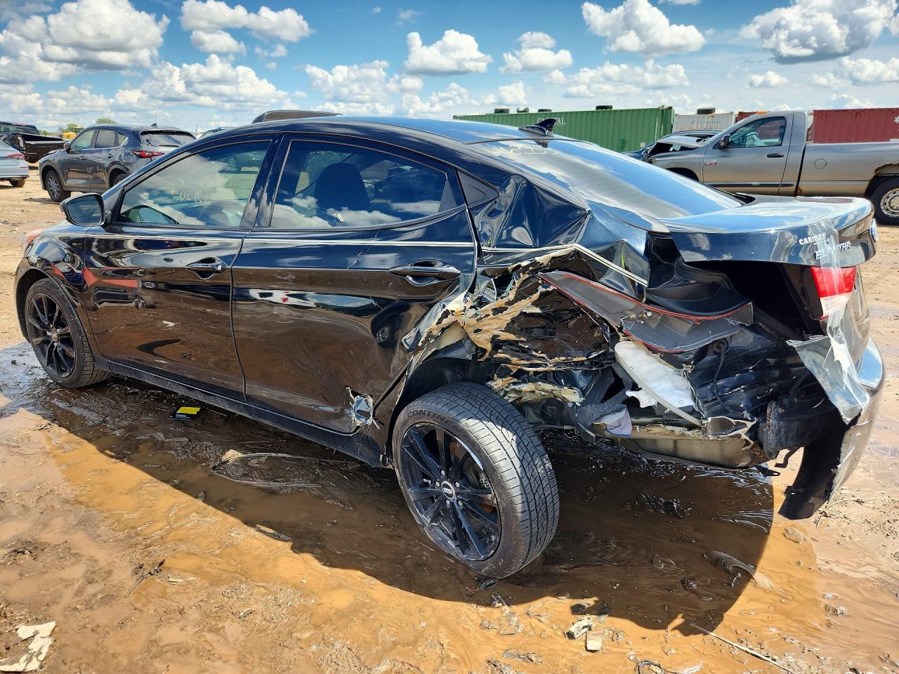 2013 Hyundai Elantra Black vin: KMHDH4AE0DU866495