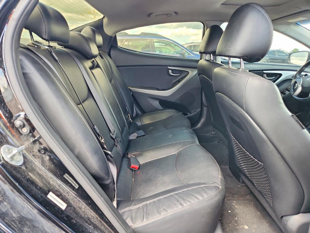 2013 Hyundai Elantra Black vin: KMHDH4AE0DU866495