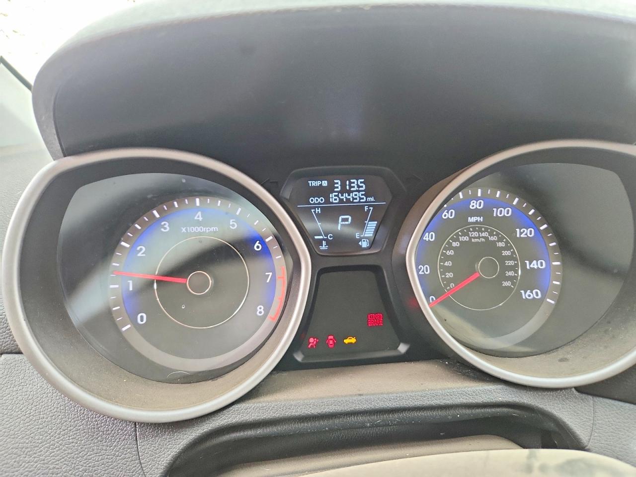 2013 Hyundai Elantra Black vin: KMHDH4AE0DU866495