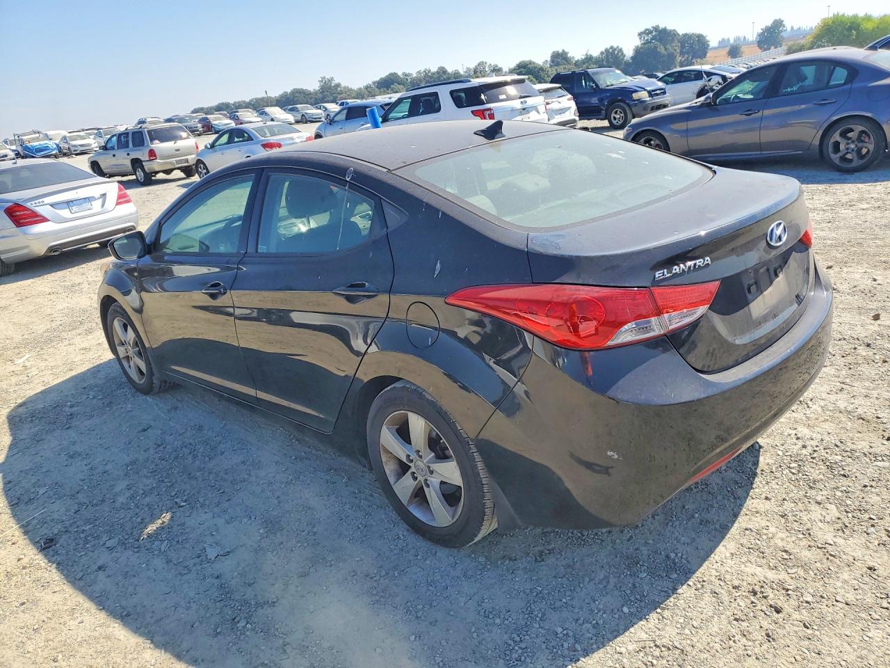 2013 Hyundai Elantra Gls Black vin: KMHDH4AE0DU907322