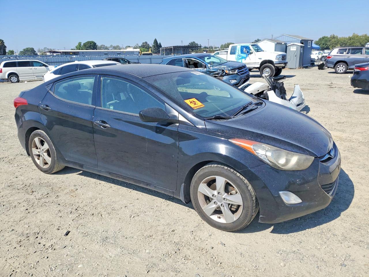 2013 Hyundai Elantra Gls Black vin: KMHDH4AE0DU907322