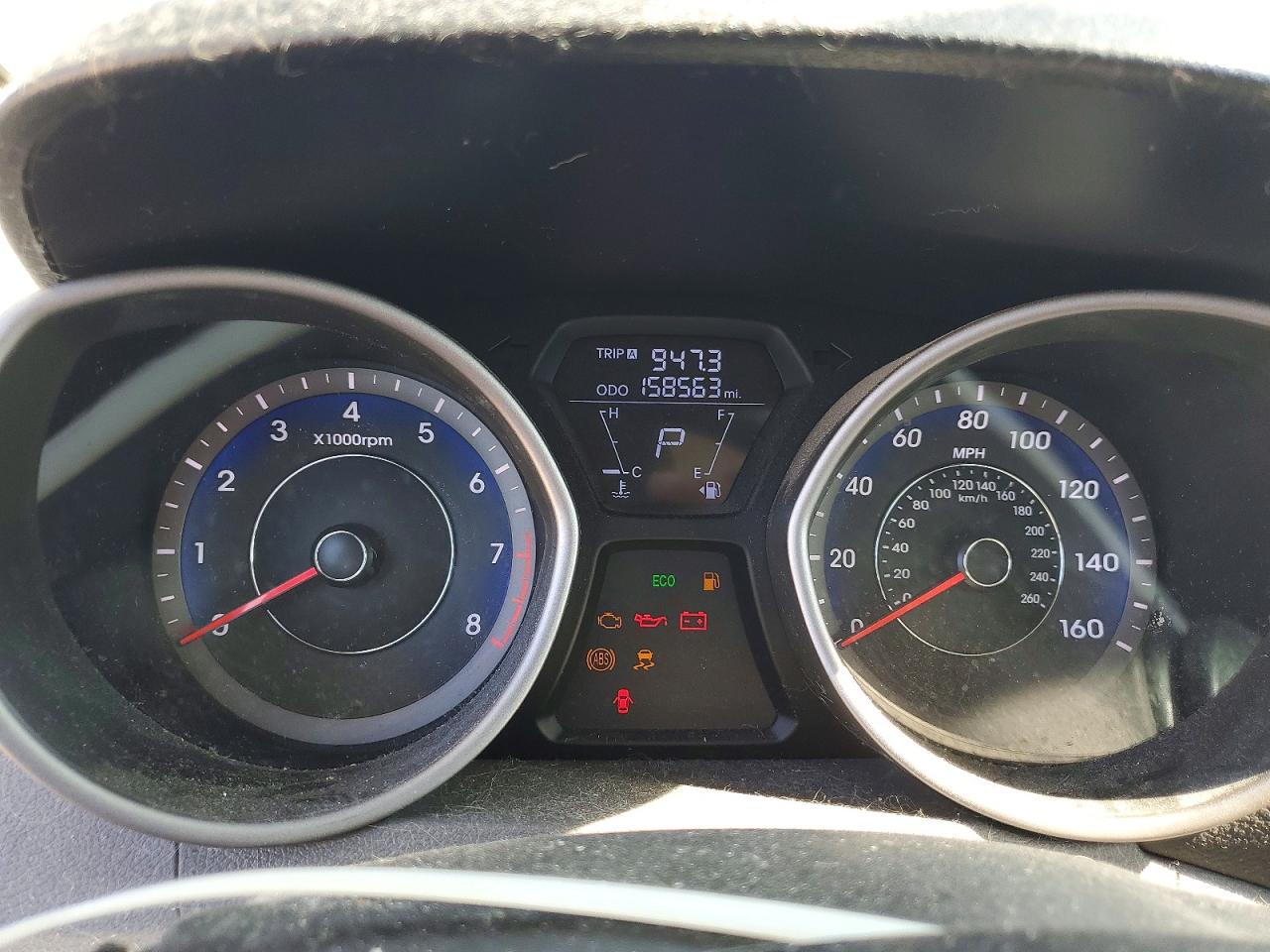 2013 Hyundai Elantra Gls Black vin: KMHDH4AE0DU907322
