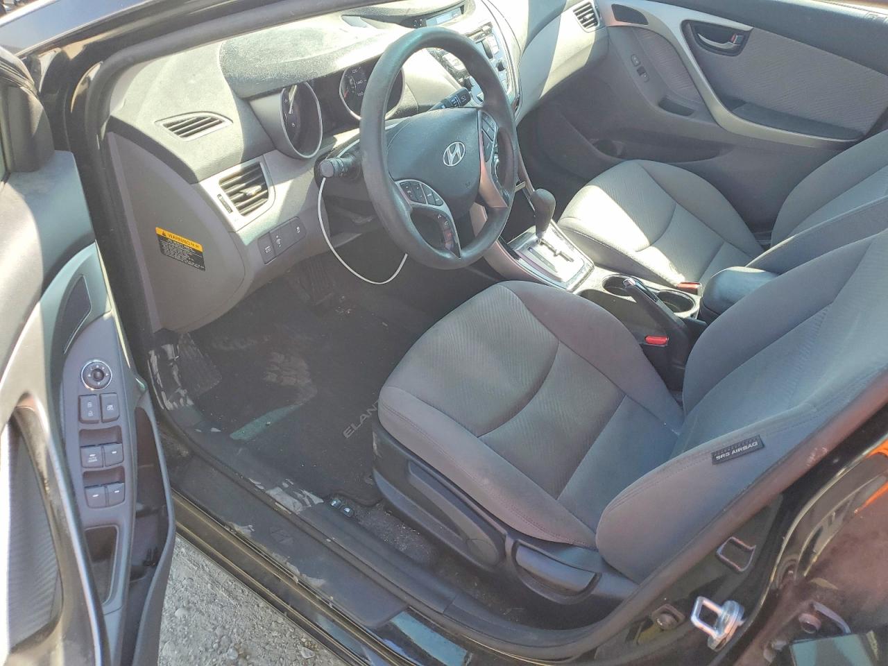 2013 Hyundai Elantra Gls Black vin: KMHDH4AE0DU907322