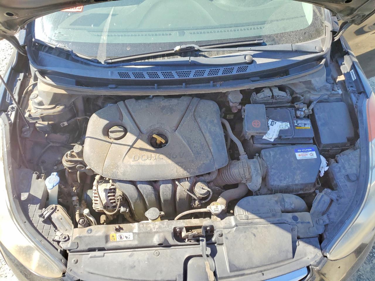 2013 Hyundai Elantra Gls Black vin: KMHDH4AE0DU907322