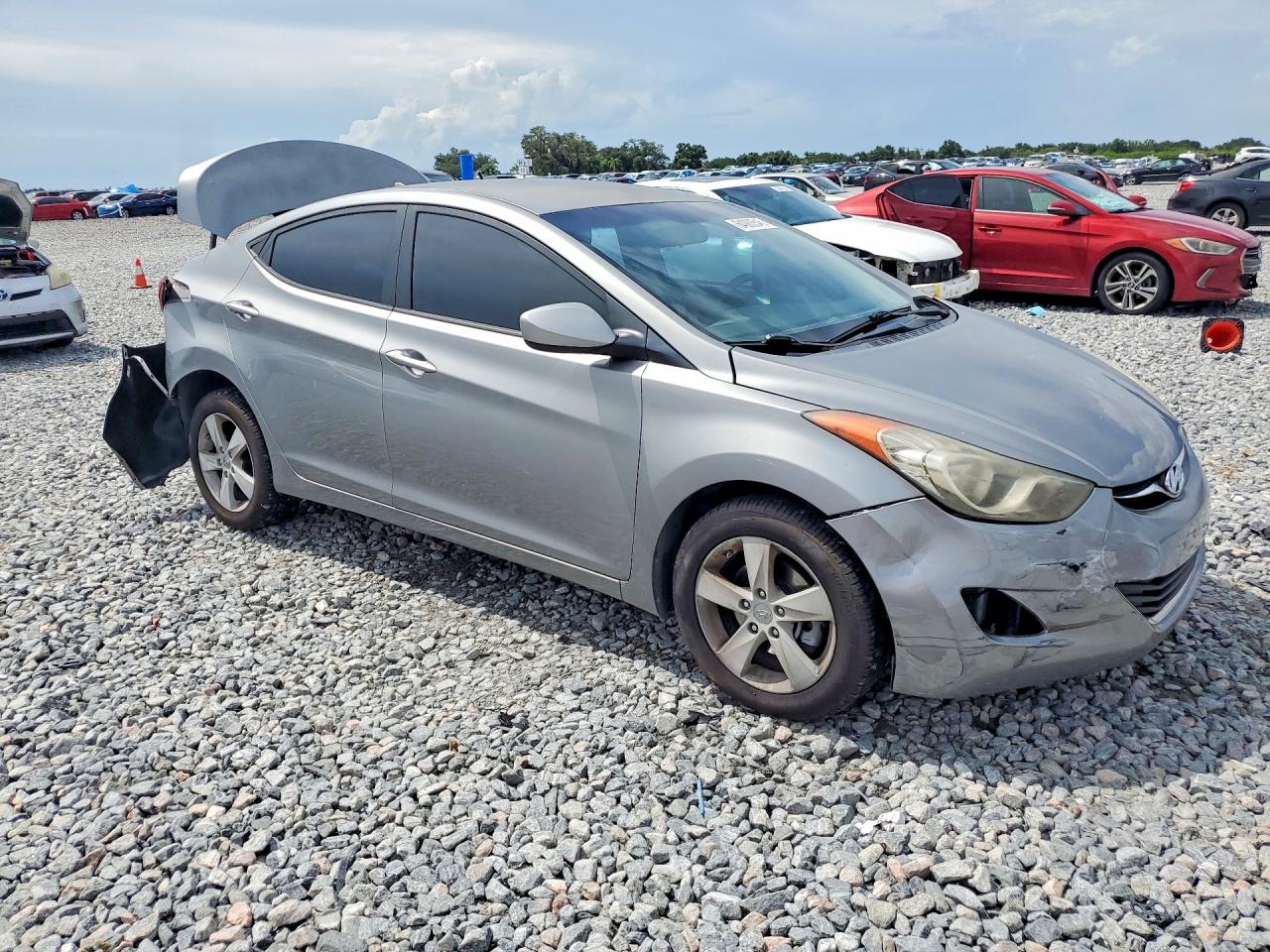 2013 Hyundai Elantra Gls Silver vin: KMHDH4AE0DU928817