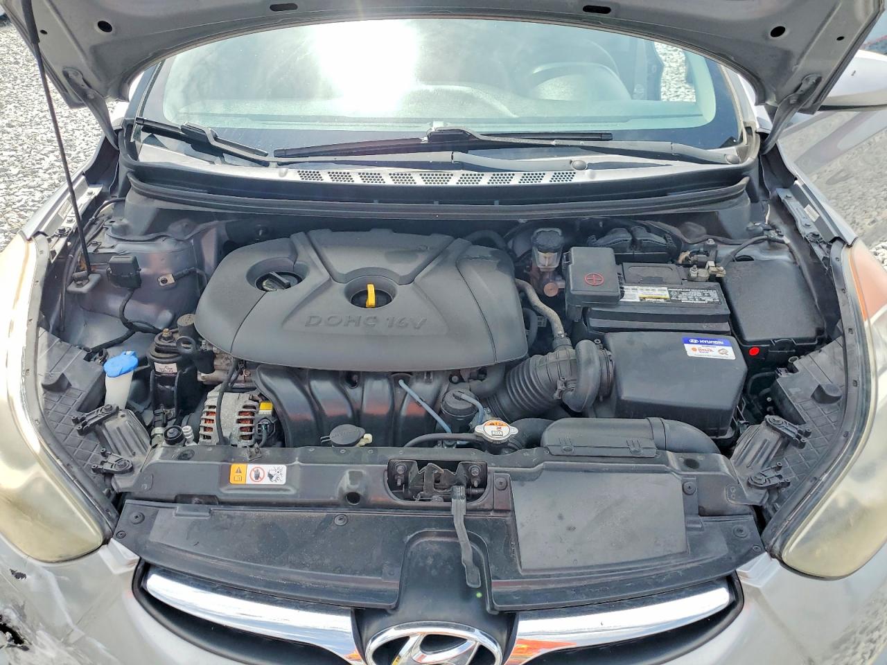 2013 Hyundai Elantra Gls Silver vin: KMHDH4AE0DU928817