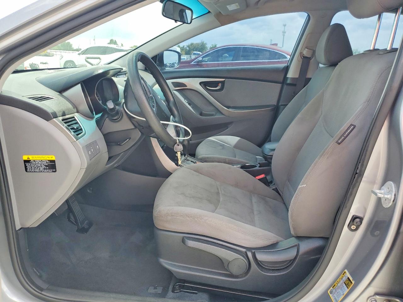 2013 Hyundai Elantra Gls Silver vin: KMHDH4AE0DU928817