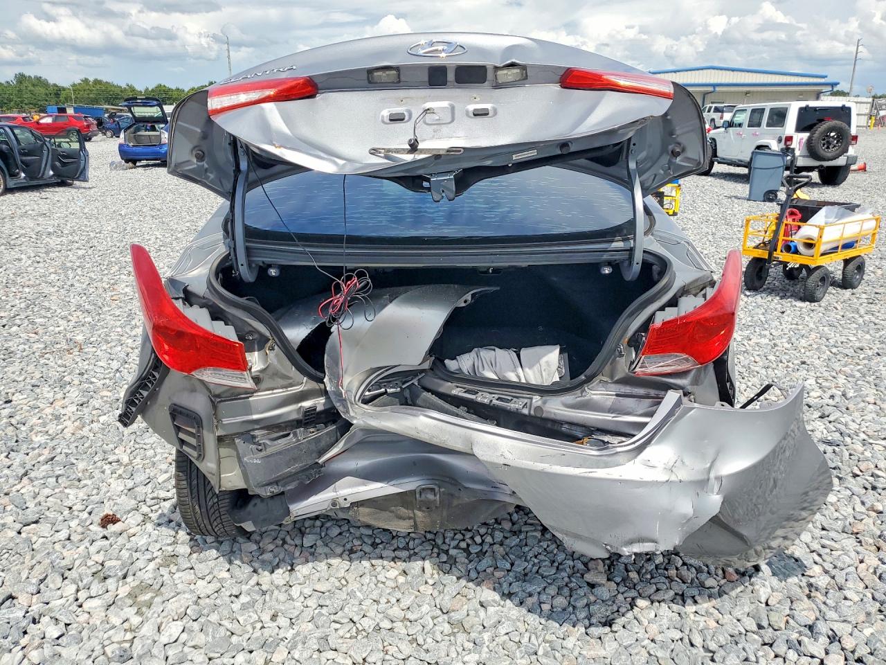 2013 Hyundai Elantra Gls Silver vin: KMHDH4AE0DU928817