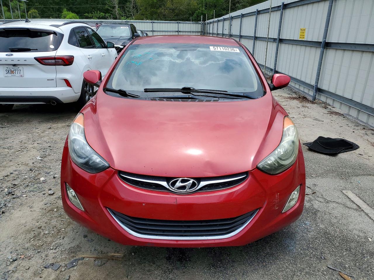 2013 Hyundai Elantra Gls Red vin: KMHDH4AE0DU936853