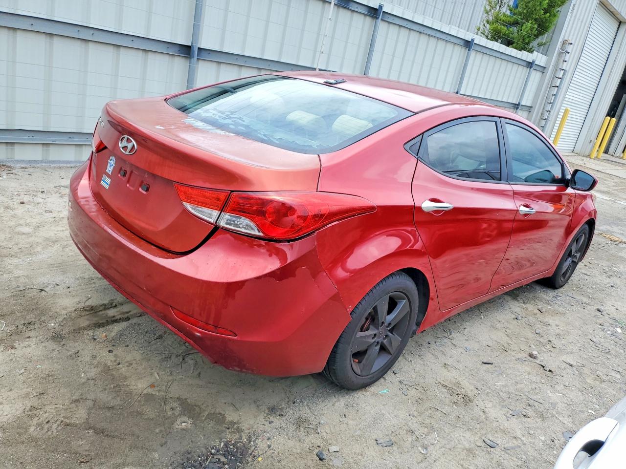 2013 Hyundai Elantra Gls Red vin: KMHDH4AE0DU936853