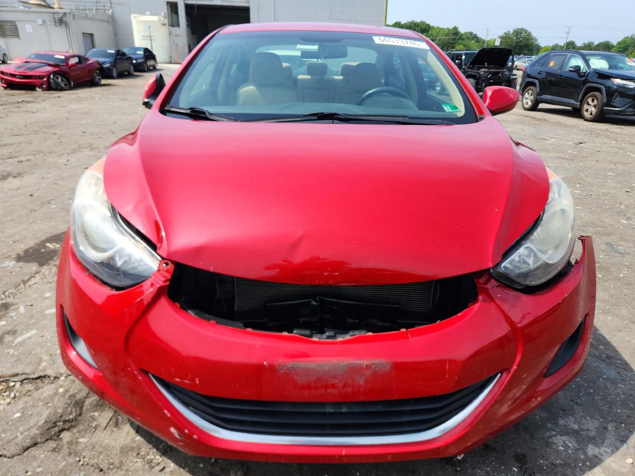 2013 Hyundai Elantra Gls Red vin: KMHDH4AE0DU939137