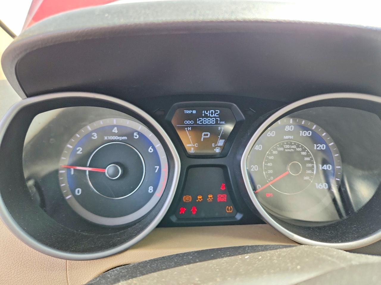 2013 Hyundai Elantra Gls Red vin: KMHDH4AE0DU939137