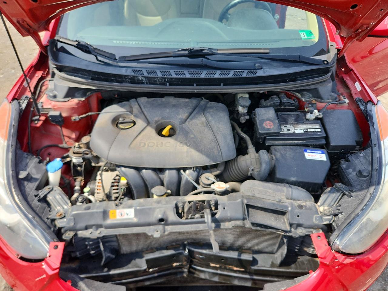 2013 Hyundai Elantra Gls Red vin: KMHDH4AE0DU939137