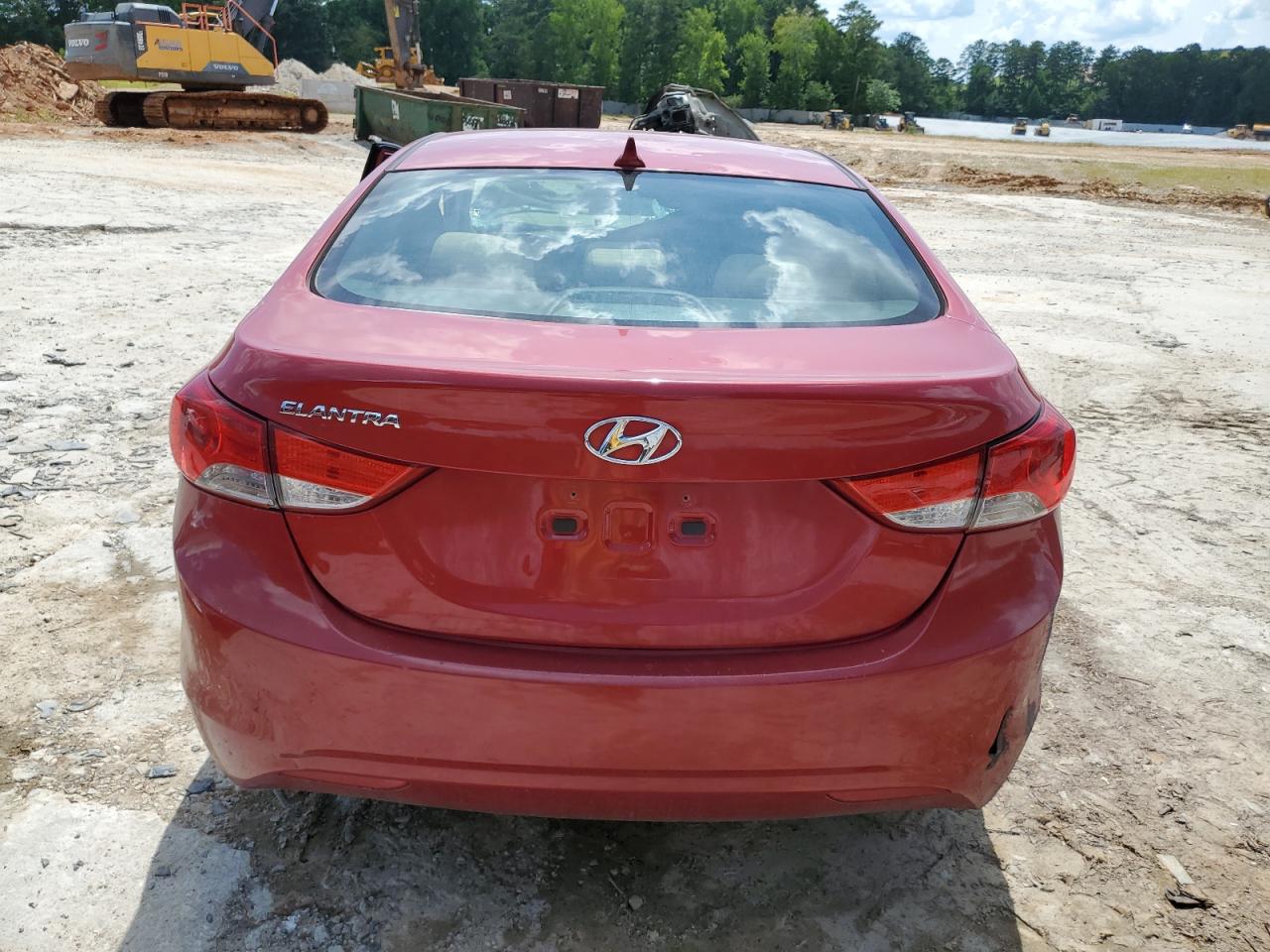 2013 Hyundai Elantra Gls Red vin: KMHDH4AE0DU942880