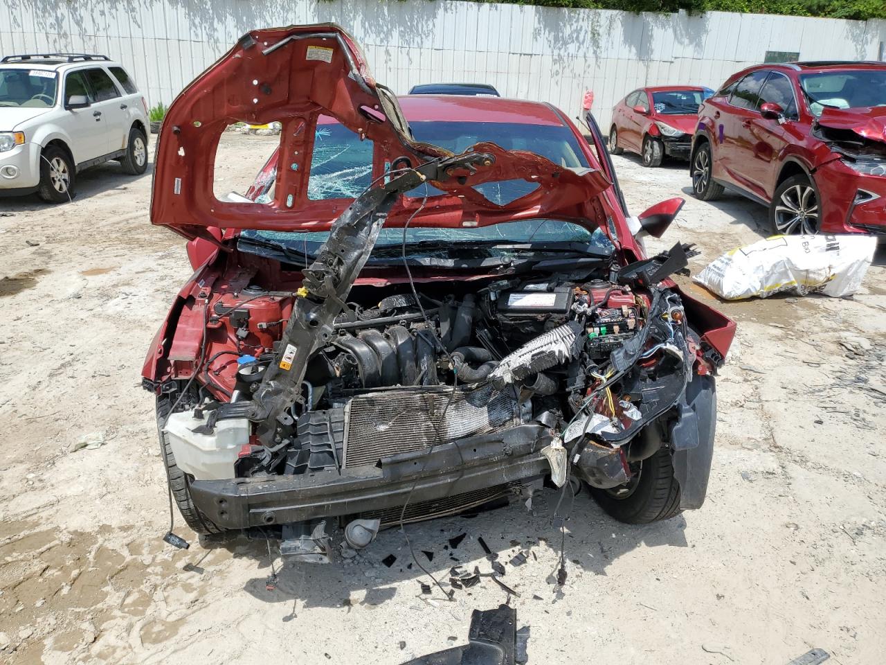 2013 Hyundai Elantra Gls Red vin: KMHDH4AE0DU942880